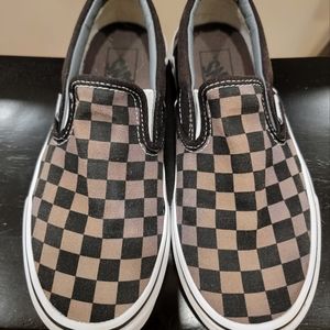 Vans in great condition.  Black and tan checkered. Men's size 5.5 Women's size 7